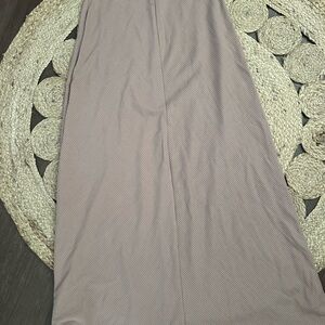 REFORMATION beige ribbed skirt